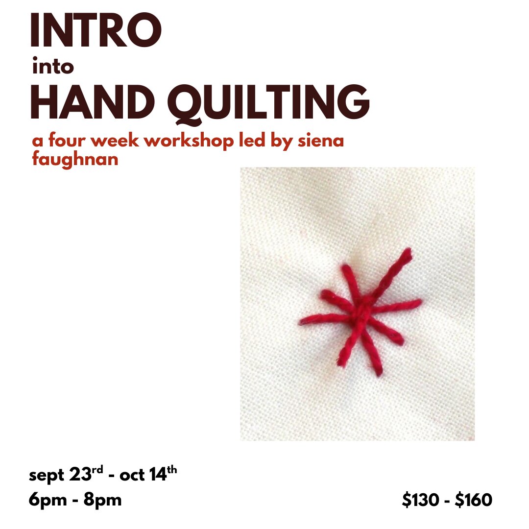 4 Week Hand Quilting Workshop