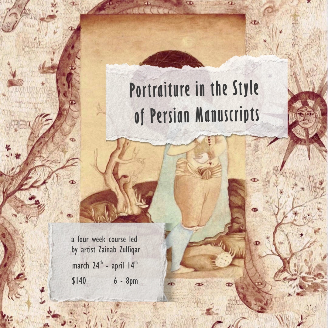 Portraiture in the Style of Persian Manuscripts